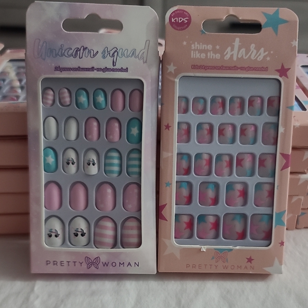Pretty Woman Kids Nail Set - Unicorn and Stars